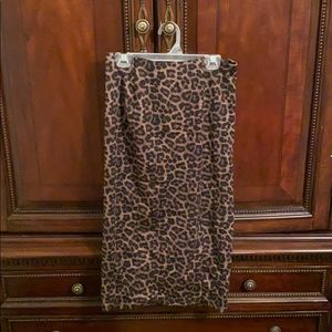 Animal print skirt